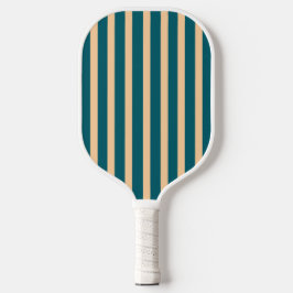 Palas De Pickleball Deep Sea Green And Peach Stripes Pickleball Paddle