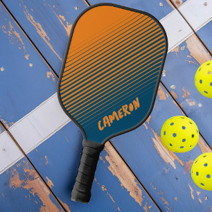 Palas De Pickleball Degradado inclinado deportivo azul naranja moderno