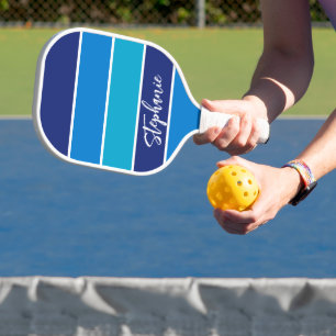 Palas De Pickleball Deporte Firma Azul Rayado