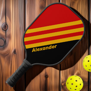 Palas De Pickleball Deporte Vintage Capital Ciudad Franjas con Nombre