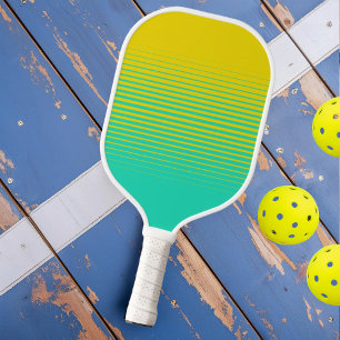 Palas De Pickleball Deportes Amarillo Verde Moderno Desvanecimiento To
