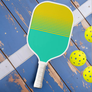 Palas De Pickleball Deportes Desvanecidos Amarillo Verde Acuático Mode