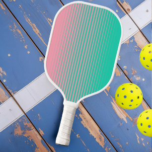 Palas De Pickleball Deportivo Moderno Rosa Cyan Degradado Lateral