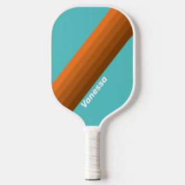 Palas De Pickleball Desert Teal Stripes with Name