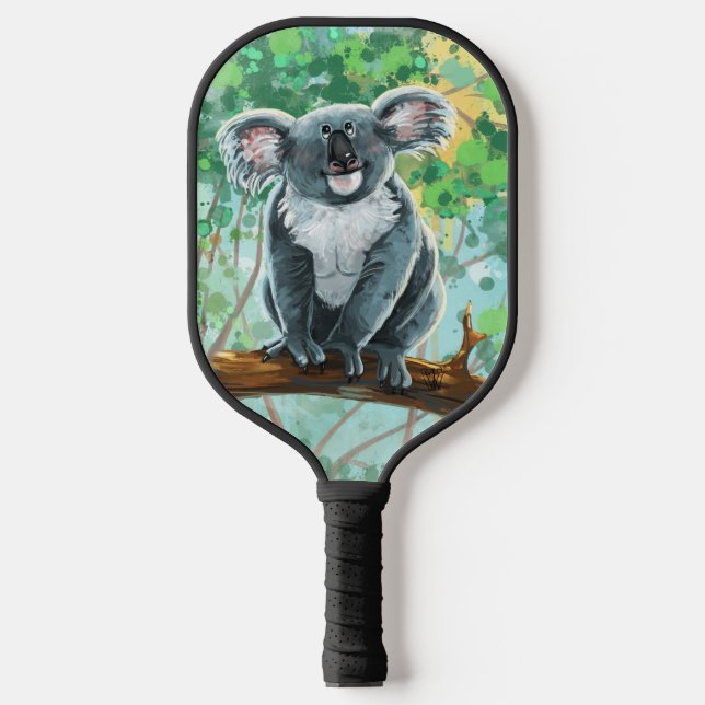 Palas De Pickleball Desfile Animal Koala Bear Pickleball Paddle (Anverso)