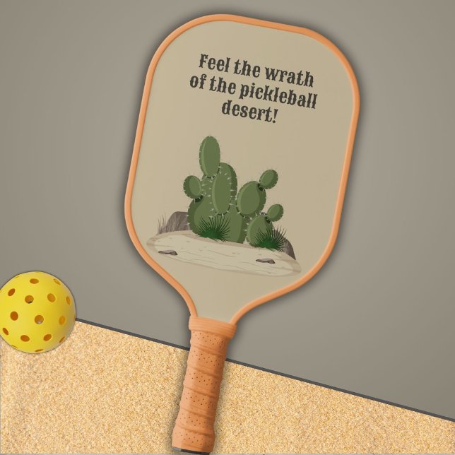 Palas De Pickleball Desierto de arena con cacti, sentir la ira (Subido por el creador)