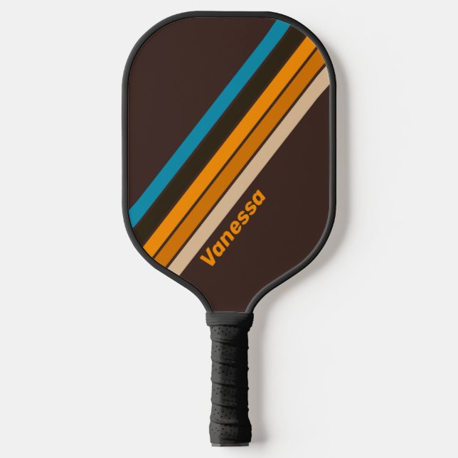 Palas De Pickleball Desviación de Espresso tachado con nombre (Anverso)