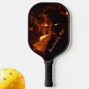 Palas De Pickleball Devilish Burning Flames Personalizable