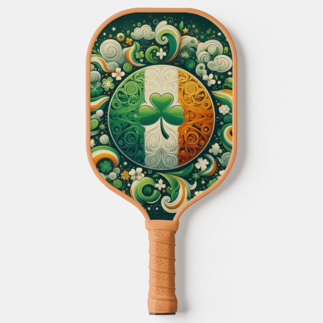 Palas De Pickleball Día de San Patricio/Irlanda/Irlanda (Anverso)