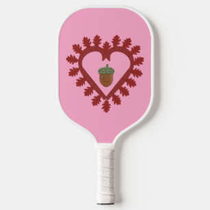 Palas De Pickleball Día de San Valentín Love Heart Acorn