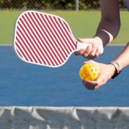 Palas De Pickleball Diagonal red and white stripes pattern