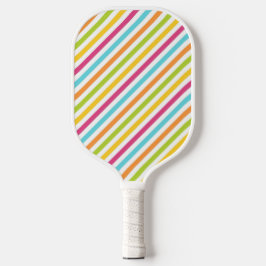 Palas De Pickleball Diagonal stripes in vibrant colors