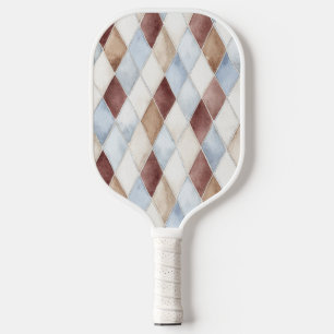 Palas De Pickleball Diamantes Azules Bonitos Crema Café Marrón