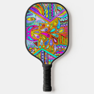 Palas De Pickleball Dibujado a mano por EDDArt - Blah Blah Blah 1