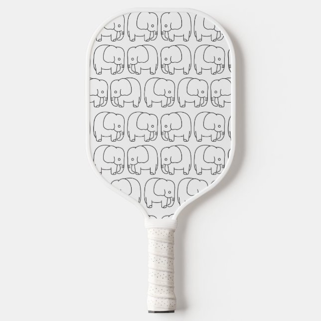 Palas De Pickleball Dibujar un elefante bebé (Anverso)