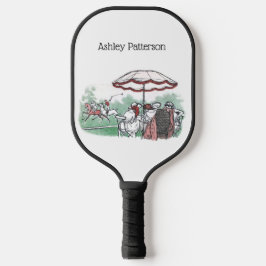 Palas De Pickleball Dibujo de almuerzo de damas de partido de polo est