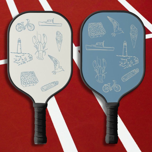 Palas De Pickleball Dibujo de la línea azul turbia de Nueva Inglaterra (Subido por el creador)