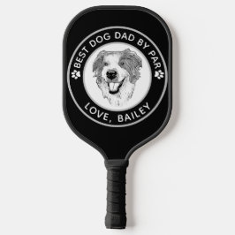 Palas De Pickleball Dibujo personalizado de perro pastor australiano
