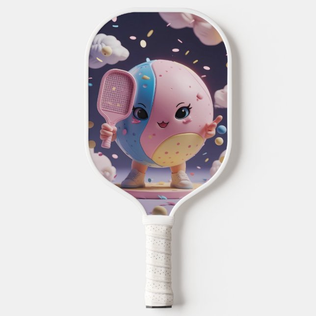 Palas De Pickleball Dink Happens - Minimal Kawaii Pickleball Paddle Ba (Anverso)