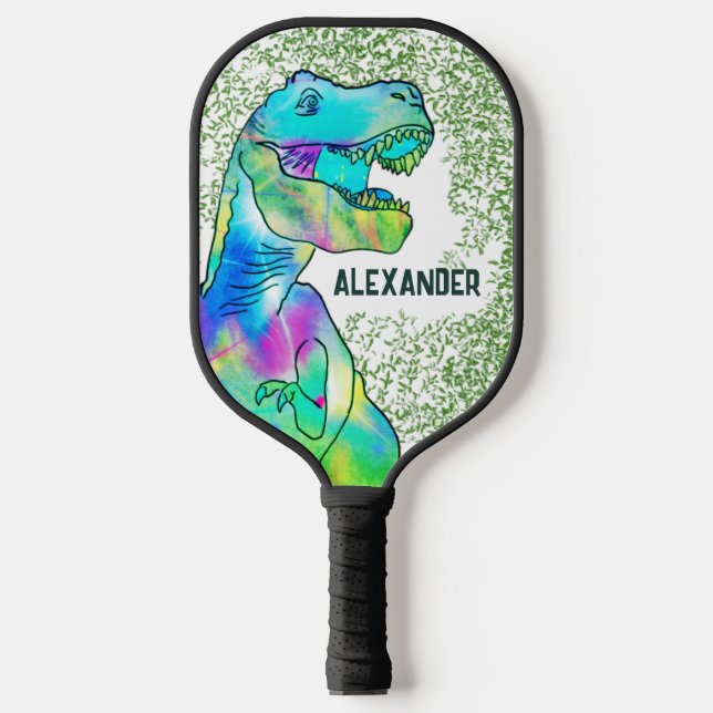 Palas De Pickleball Dinosaur T Rex Personalizado (Anverso)