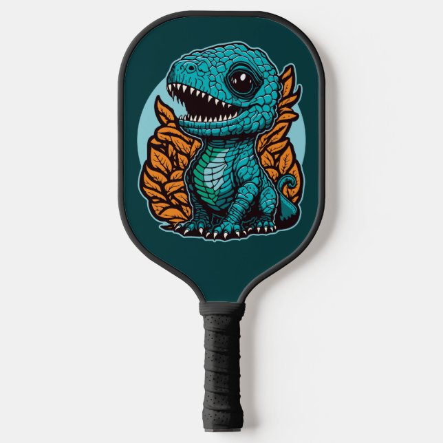 Palas De Pickleball Dinosaurio de bebé lindo (Anverso)