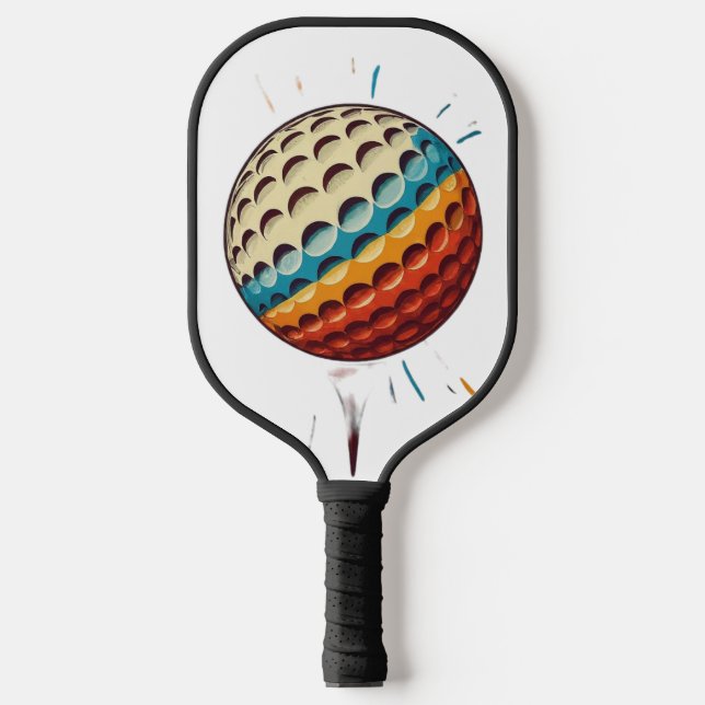 Palas De Pickleball Diseño amarillo azul blanco (Anverso)