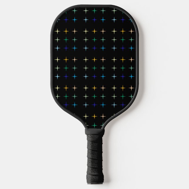 Palas De Pickleball Diseño artístico de las estrellas geométricas del  (Anverso)