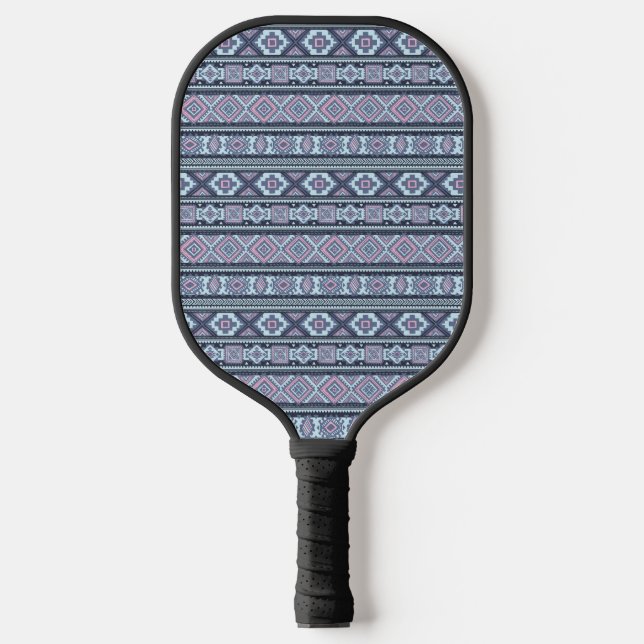 Palas De Pickleball Diseño Azteca Azul (Anverso)