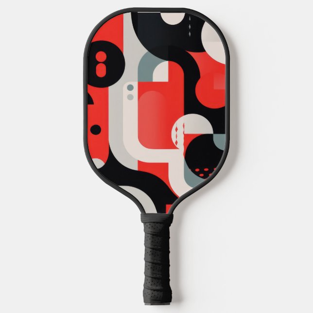 Palas De Pickleball Diseño complejo con formas y puntos (Anverso)