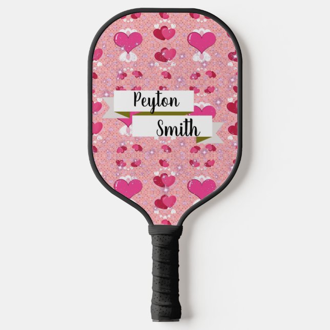 Palas De Pickleball Diseño de Amor Estético Romántico (Anverso)