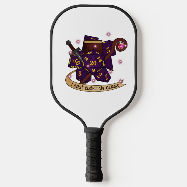 Palas De Pickleball Diseño de dados de bloqueo (Anverso)
