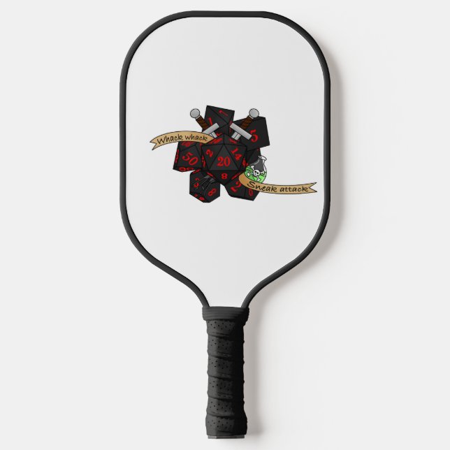 Palas De Pickleball Diseño de dados de moda (Anverso)
