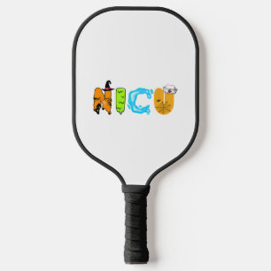 Palas De Pickleball Diseño de Halloween de la NICU