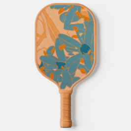 Palas De Pickleball Diseño de hoja contemporáneo en melocotón