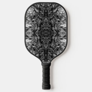 Palas De Pickleball Diseño de patrón de foto en blanco y negro de cort