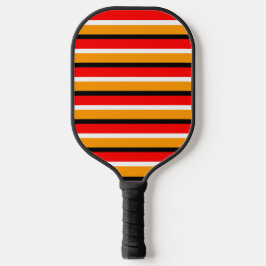 Palas De Pickleball Diseño de patrones de rayas de Naranja rojo