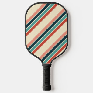 Palas De Pickleball Diseño de rayas diagonales multicolores