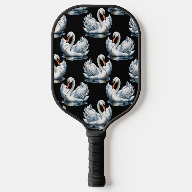 Palas De Pickleball Diseño del patrón de aves de cisne (Anverso)