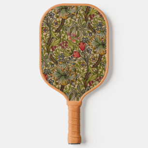 Palas De Pickleball Diseño floral William Morris Vintage Golden Lilly