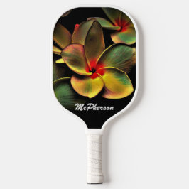 Palas De Pickleball Diseño florero vibrante con nombre