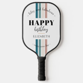 Palas De Pickleball Diseño Minimalista de cumpleaños en colores pastel