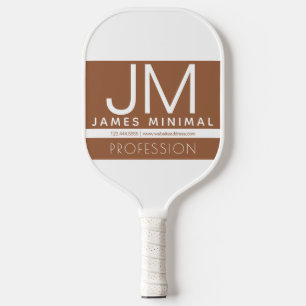 Palas De Pickleball Diseño minimo profesional moderno Marrón y blanc