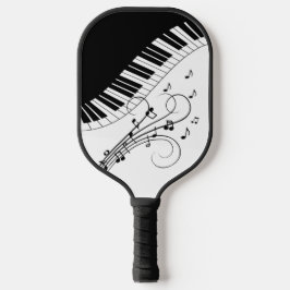Palas De Pickleball Diseño musical de teclado de piano