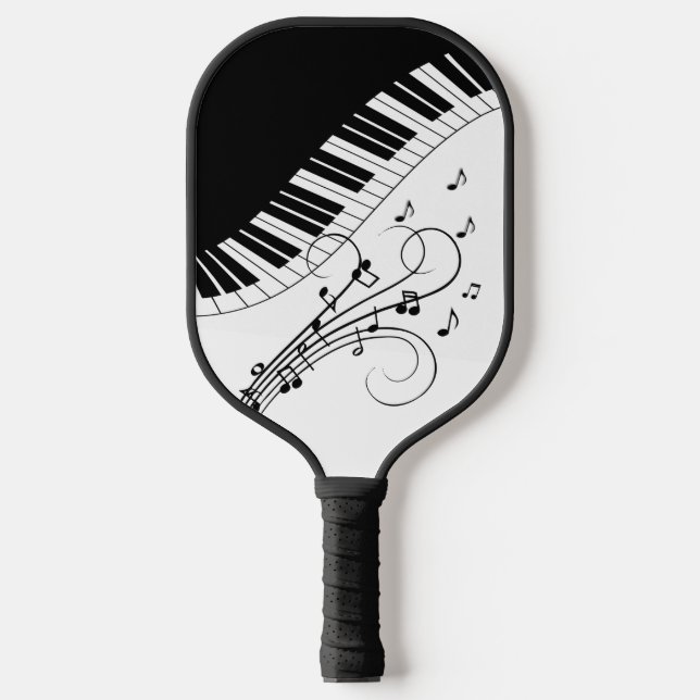Palas De Pickleball Diseño musical de teclado de piano (Anverso)
