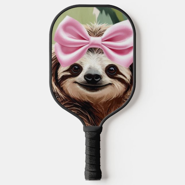 Palas De Pickleball Diseño "No rápido, no furioso" de Sloth Personaliz (Anverso)