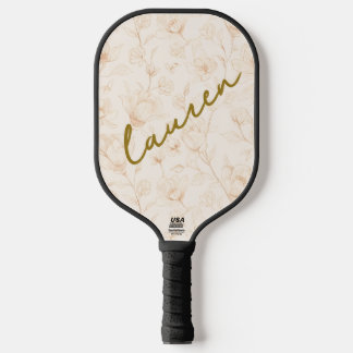 Palas De Pickleball Diseño Personalizado de Florales Suaves para Pickl