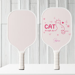 Palas De Pickleball Diseño personalizado de gato tipo felino de la mam