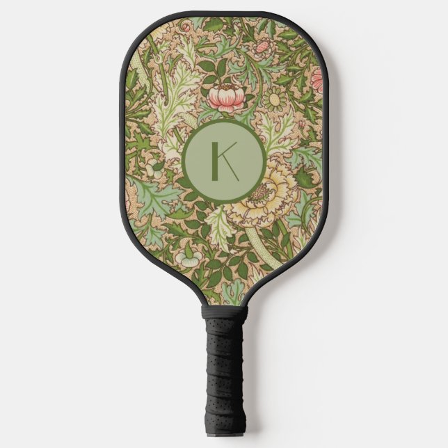 Palas De Pickleball Diseño personalizado Patrón William Morris (Anverso)