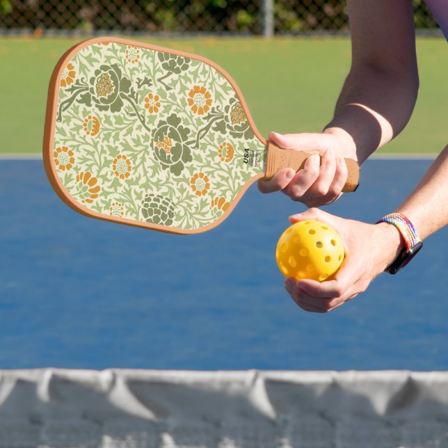 Palas De Pickleball Diseño personalizado Patrón William Morris (in situ)