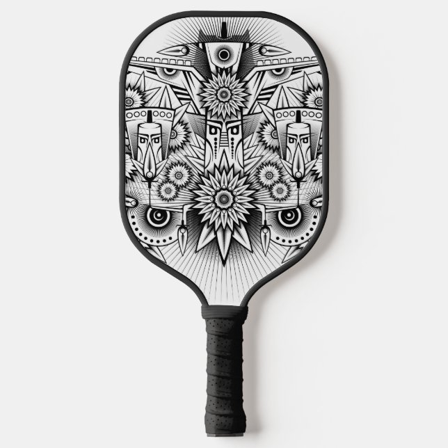 Palas De Pickleball Diseño tribal artístico (Anverso)